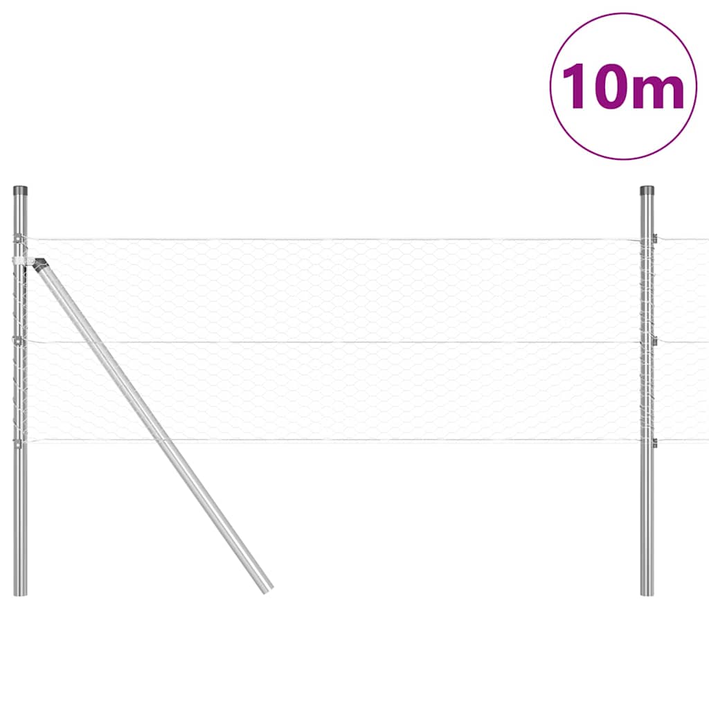 Ground Fix Geschweißter Drahtzaun 10 x 0,5 m (B x H)