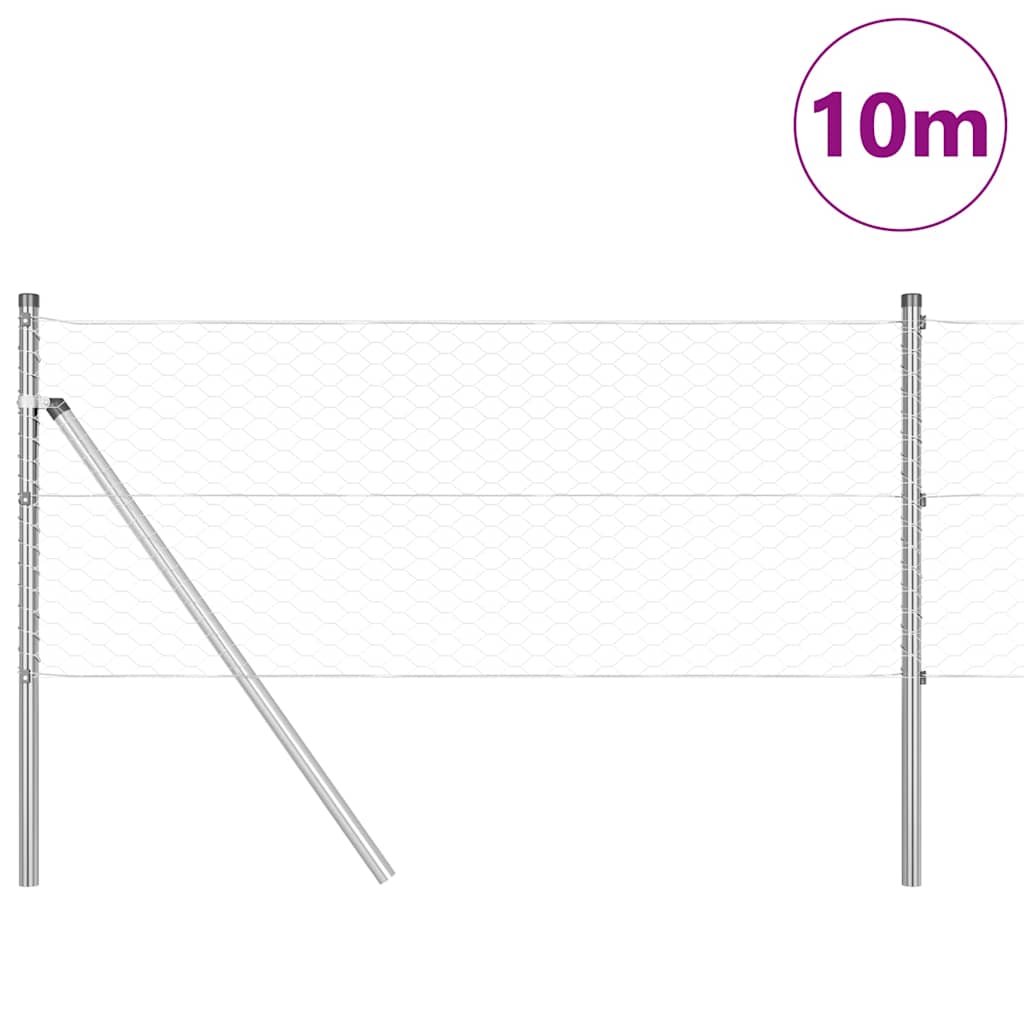 Ground Fix Geschweißter Drahtzaun 10 x 0,6 m (B x H)