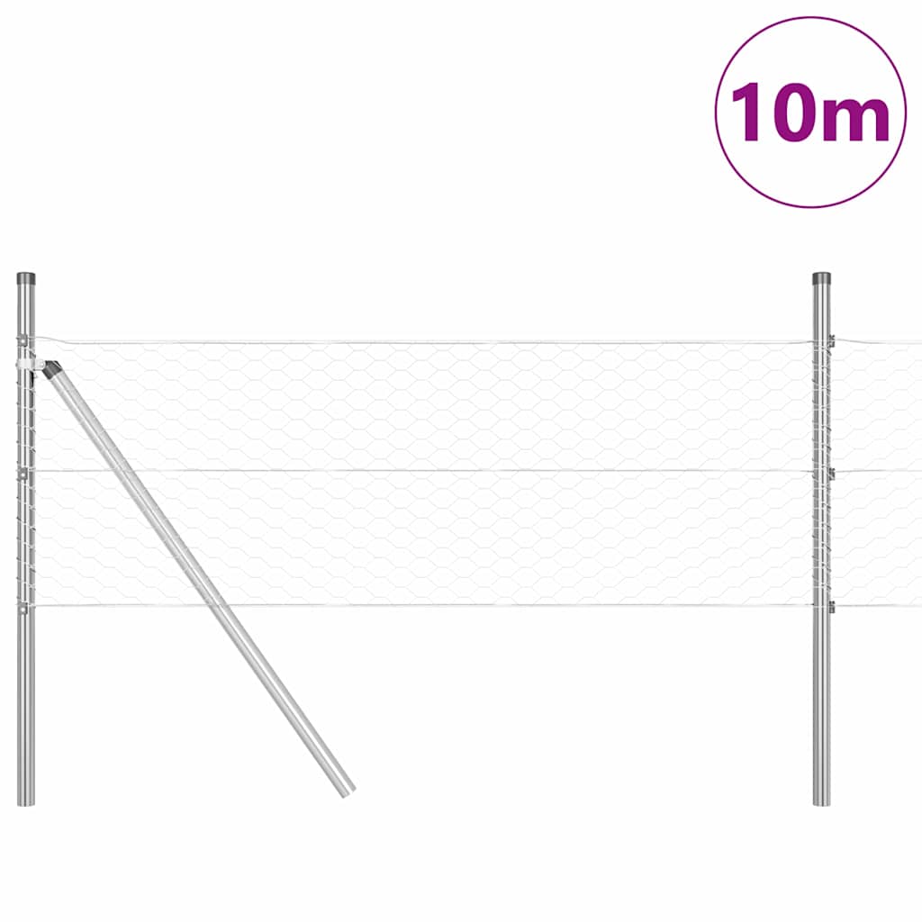 Ground Fix Geschweißter Drahtzaun 10 x 0,8 m (B x H)