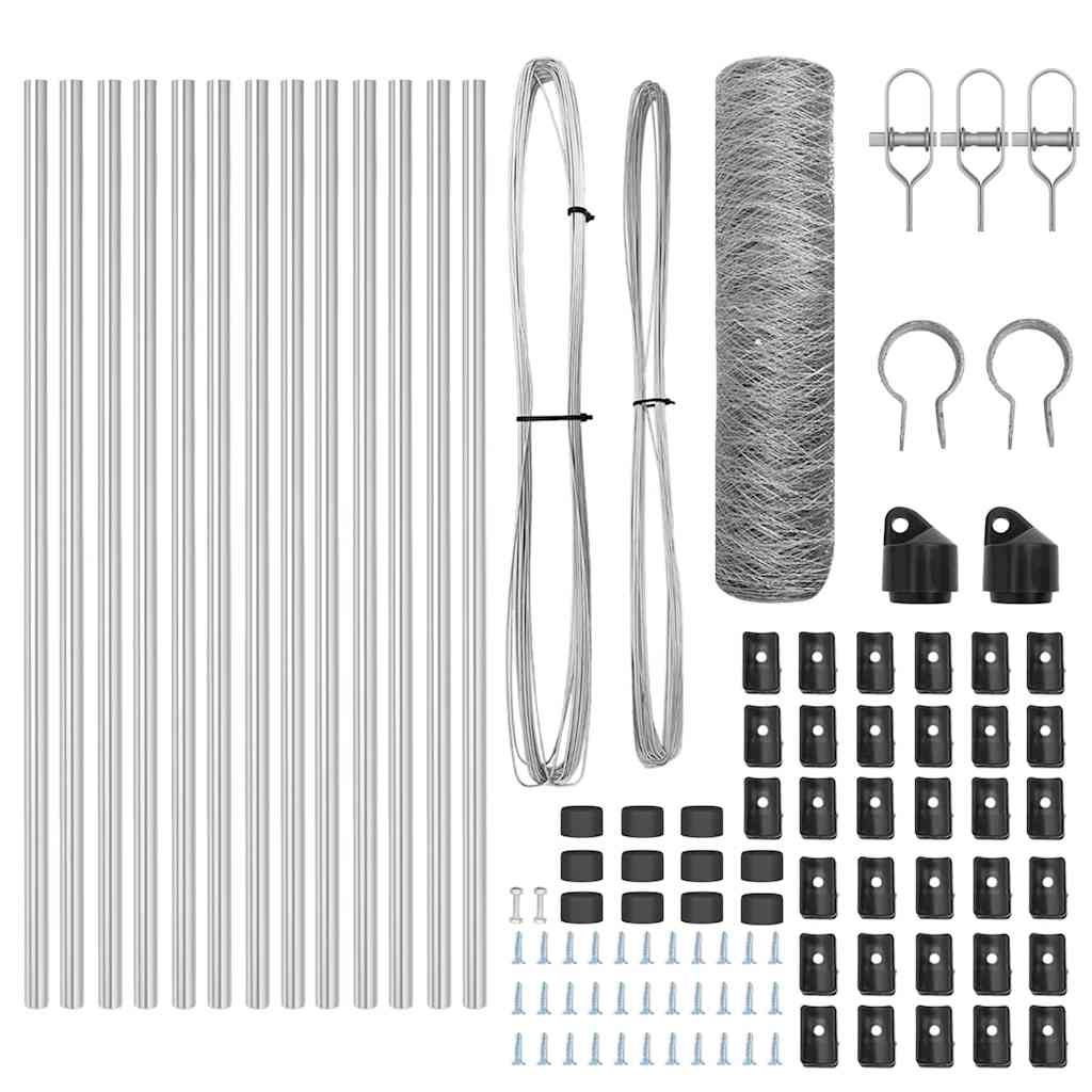 Ground Fix Geschweißter Drahtzaun 25 x 0,4 m (B x H)
