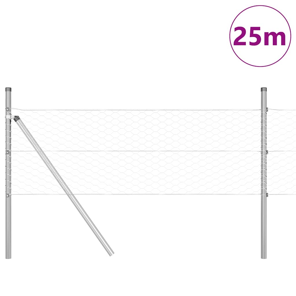 Ground Fix Geschweißter Drahtzaun 25 x 0,4 m (B x H)