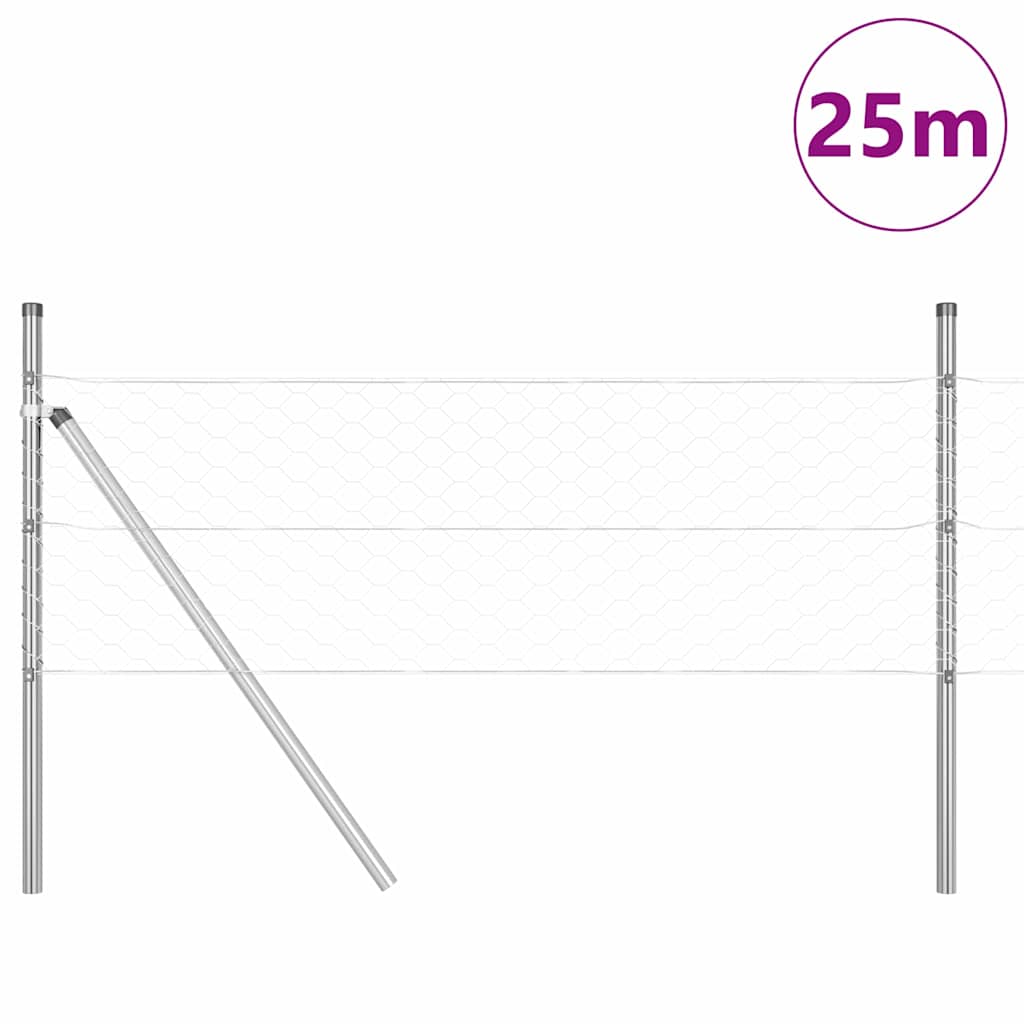 Ground Fix Geschweißter Drahtzaun 25 x 0,4 m (B x H)