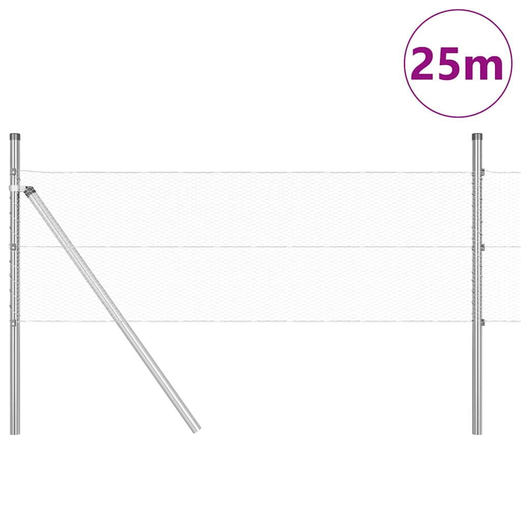 Ground Fix Geschweißter Drahtzaun 25 x 0,5 m (B x H)
