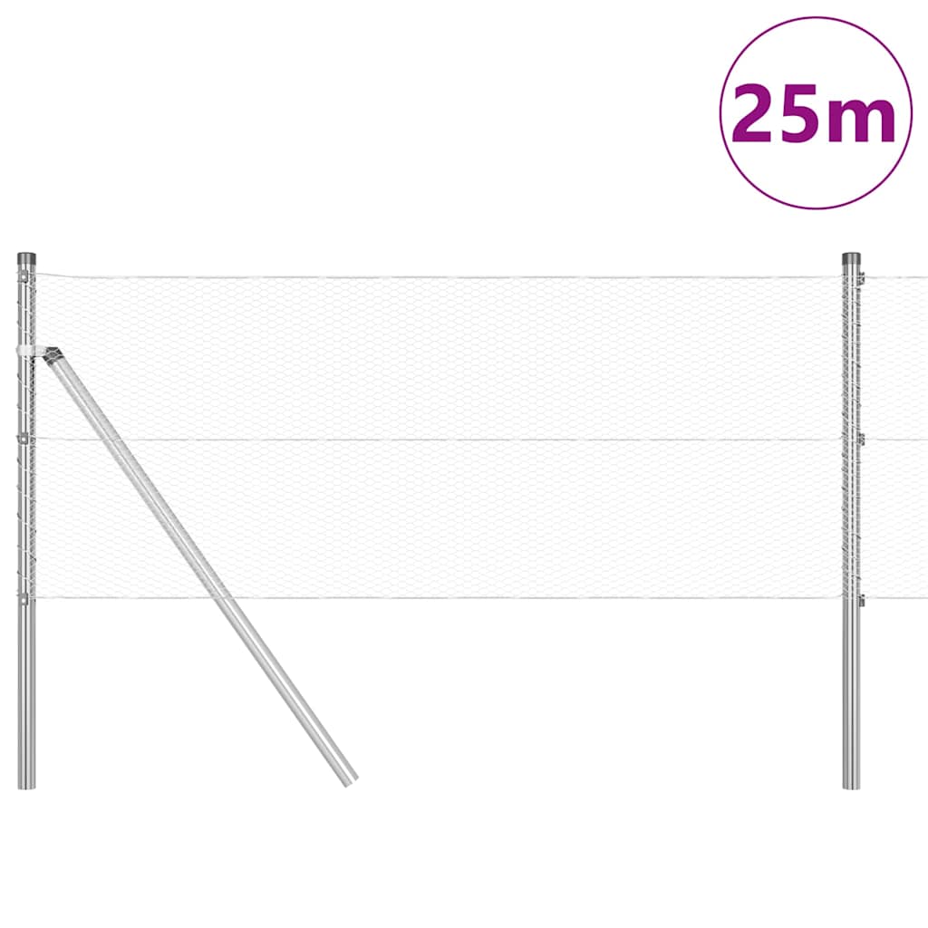 Ground Fix Geschweißter Drahtzaun 25 x 0,6 m (B x H)
