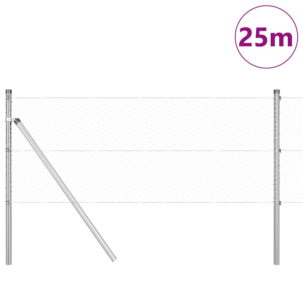 Ground Fix Geschweißter Drahtzaun 25 x 0,6 m (B x H)