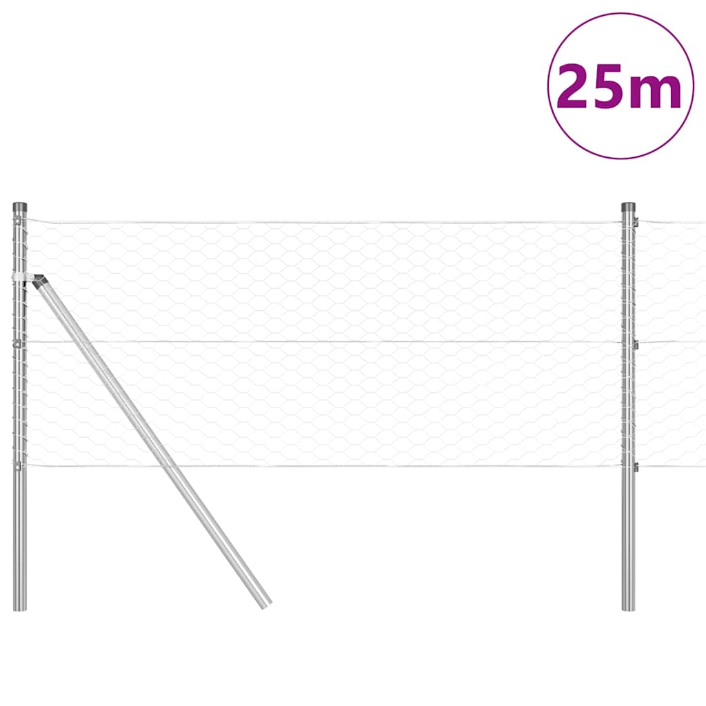 Ground Fix Geschweißter Drahtzaun 25 x 0,6 m (B x H)
