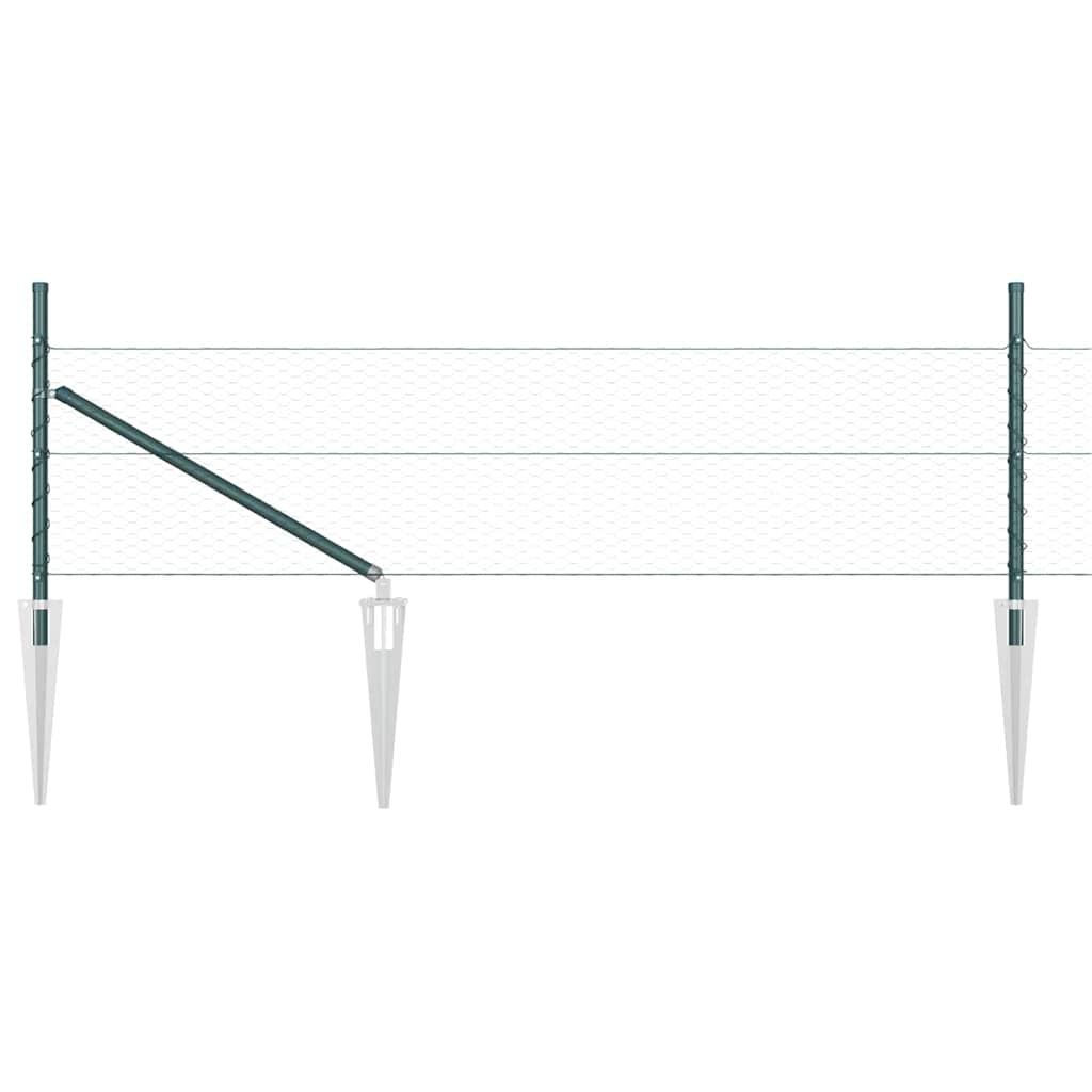 Schweißdrahtzaun mit Spikes 10 x 0,5 m (B x H)