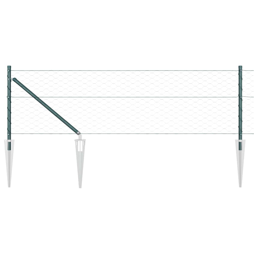 Schweißdrahtzaun mit Spikes 10 x 0,8 m (B x H)