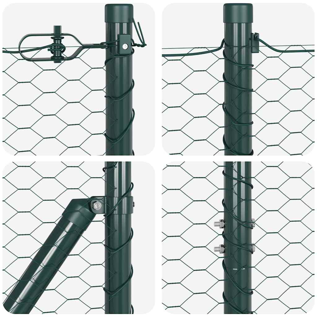 Schweißdrahtzaun mit Spikes 10 x 1,5 m (B x H)