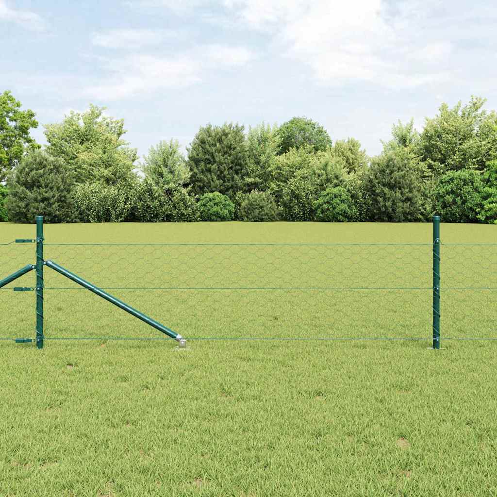 Schweißdrahtzaun mit Spikes 25 x 0,4 m (B x H)