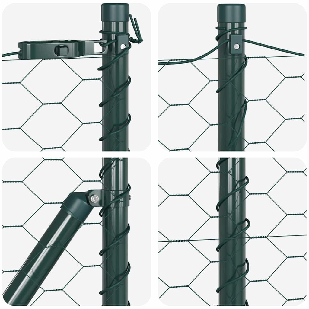 Schweißdrahtzaun mit Spikes 25 x 0,6 m (B x H)