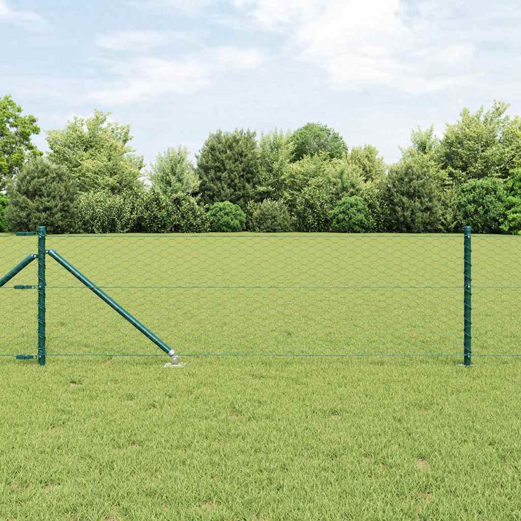 Schweißdrahtzaun mit Spikes 25 x 0,8 m (B x H)
