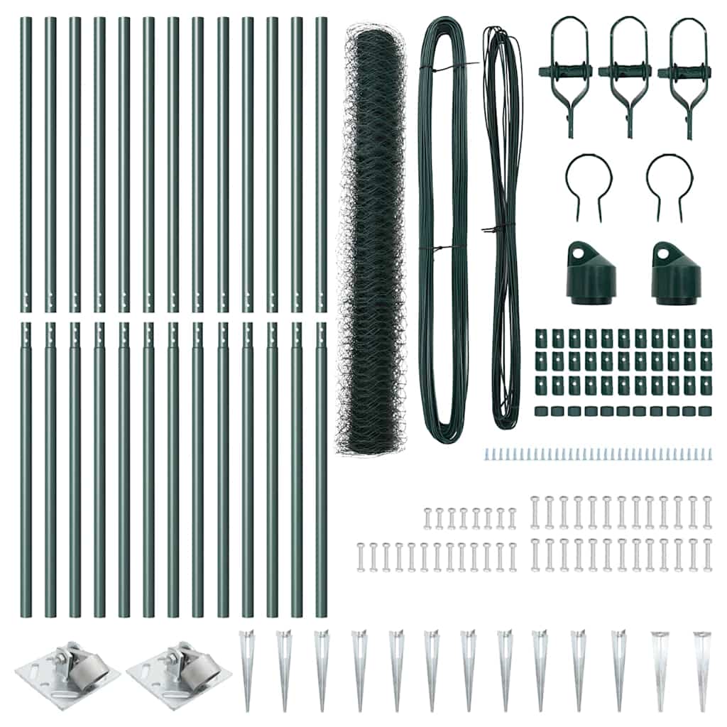 Schweißdrahtzaun mit Spikes 25 x 1 m (B x H)