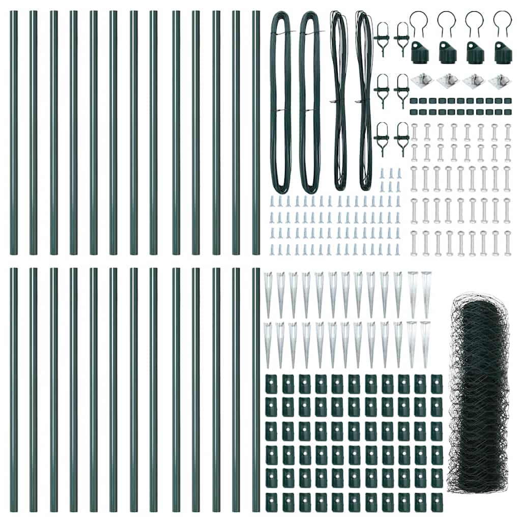 Schweißdrahtzaun mit Spikes 50 x 0,8 m (B x H)