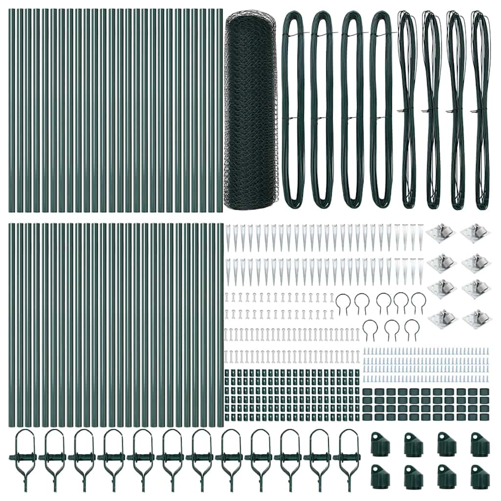 Schweißdrahtzaun mit Spikes 100 x 0,5 m (B x H)