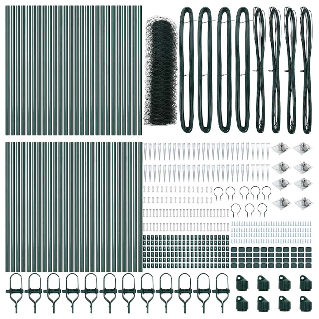 Schweißdrahtzaun mit Spikes 100 x 0,8 m (B x H)