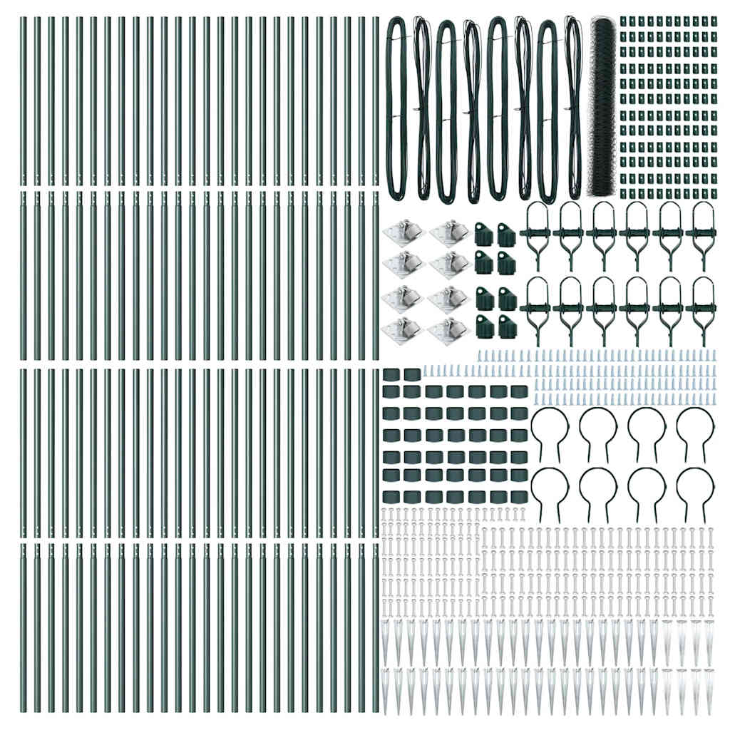 Schweißdrahtzaun mit Spikes 100 x 1,2 m (B x H)