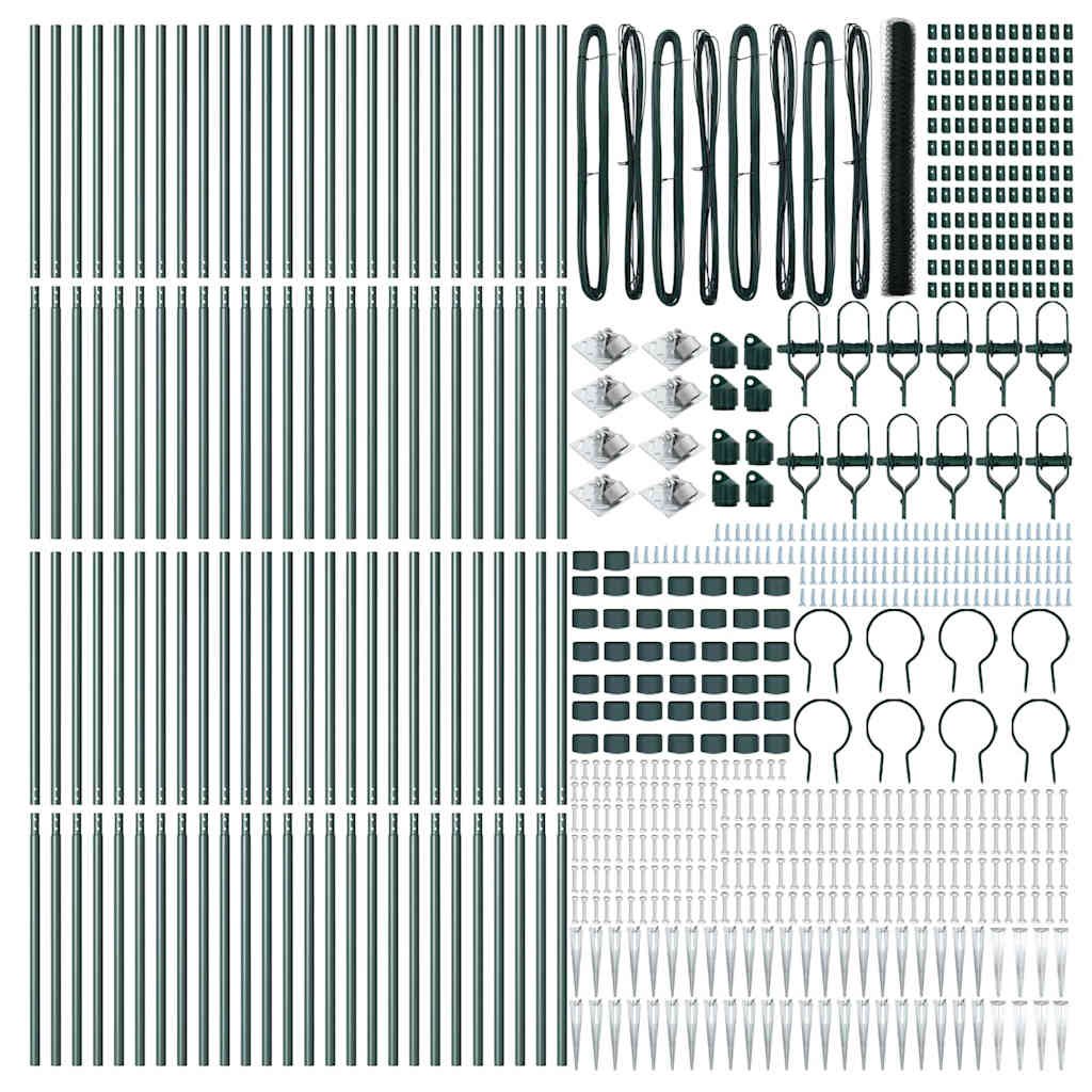 Schweißdrahtzaun mit Spikes 100 x 1,5 m (B x H)