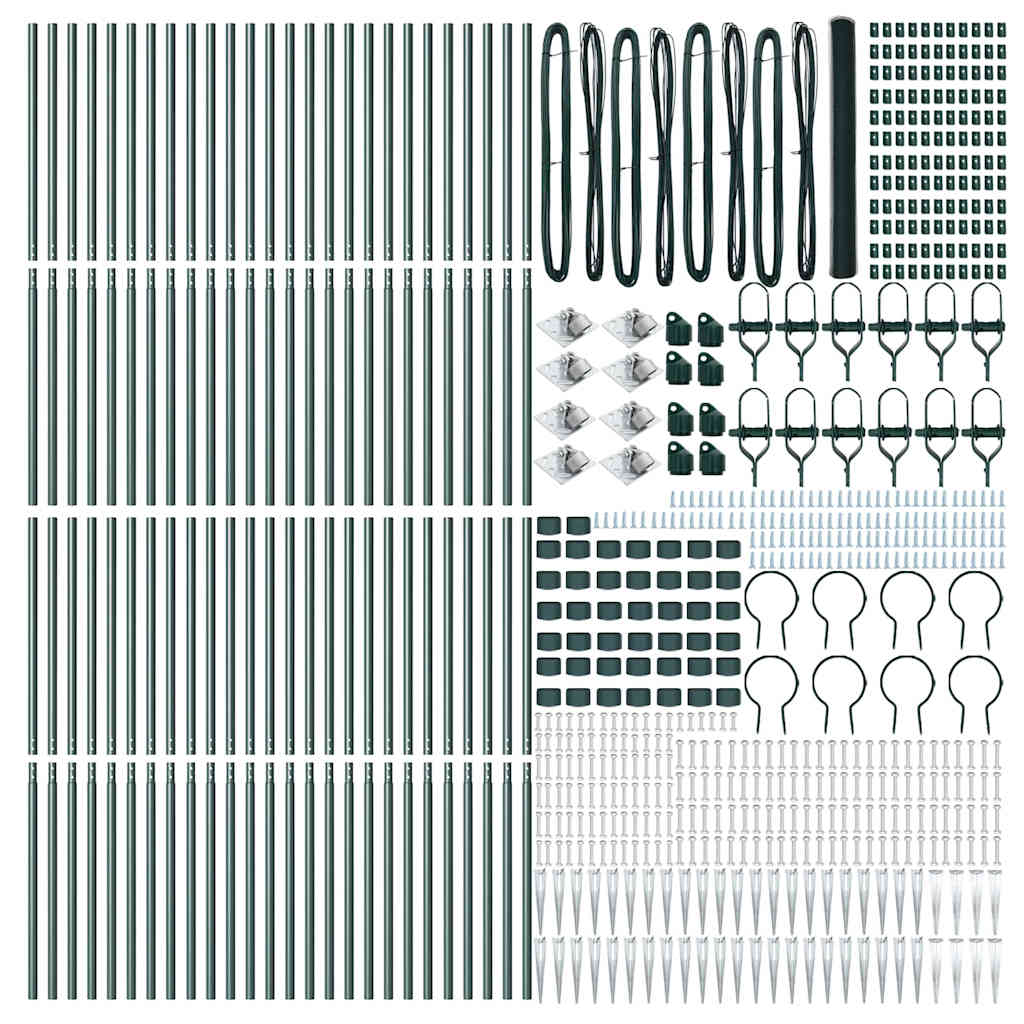 Schweißdrahtzaun mit Spikes 100 x 1,6 m (B x H)