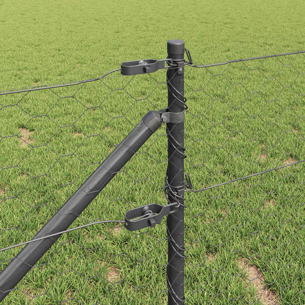 Schweißdrahtzaun mit Spikes 10 x 0,6 m (B x H)