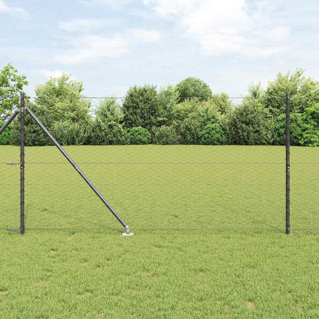 Schweißdrahtzaun mit Spikes 25 x 1,4 m (B x H)