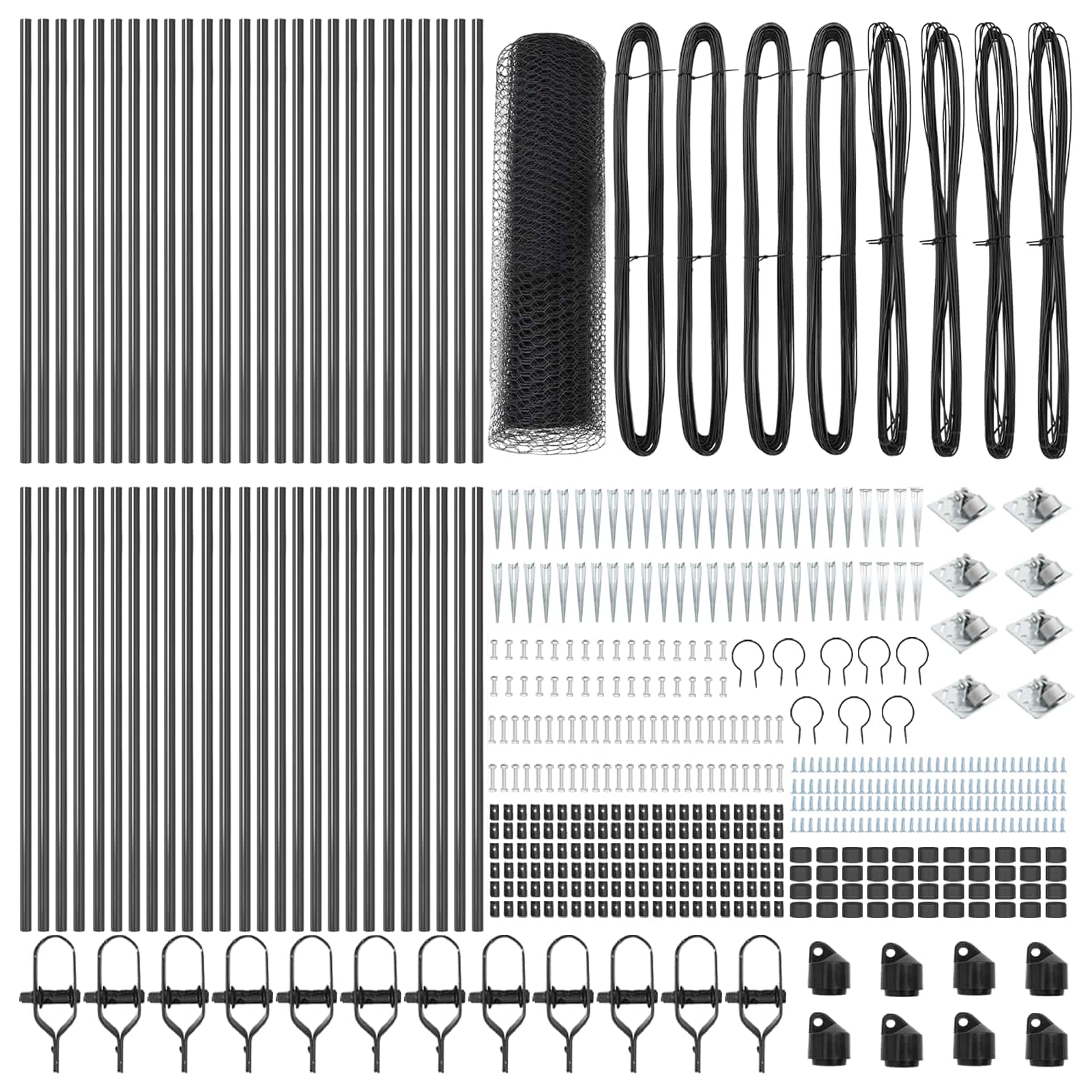 Schweißdrahtzaun mit Spikes 100 x 1 m (B x H)