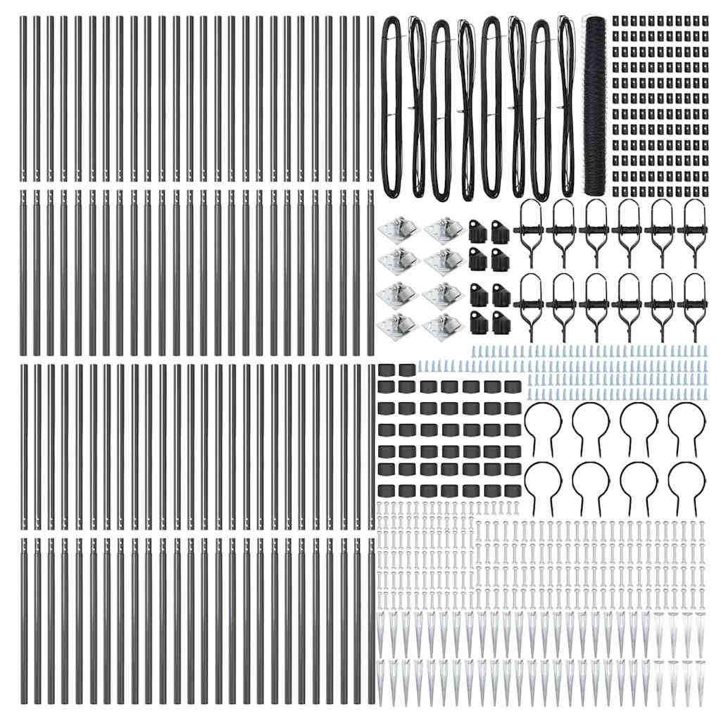 Schweißdrahtzaun mit Spikes 100 x 1,2 m (B x H)