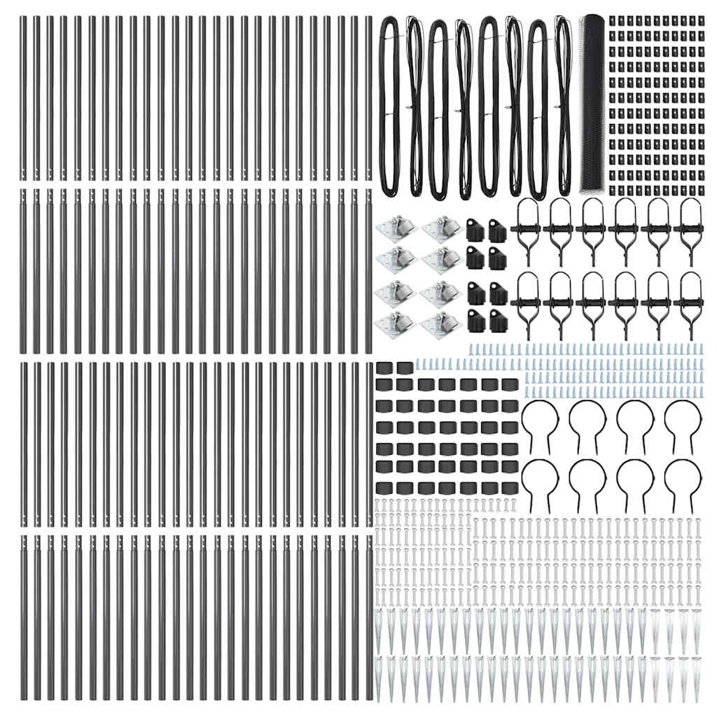 Schweißdrahtzaun mit Spikes 100 x 1,4 m (B x H)