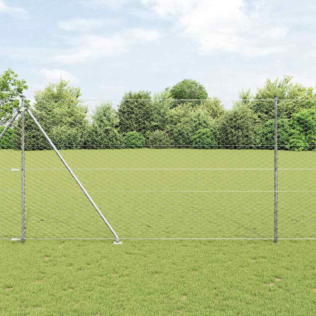 Schweißdrahtzaun mit Spikes 10 x 1,6 m (B x H)