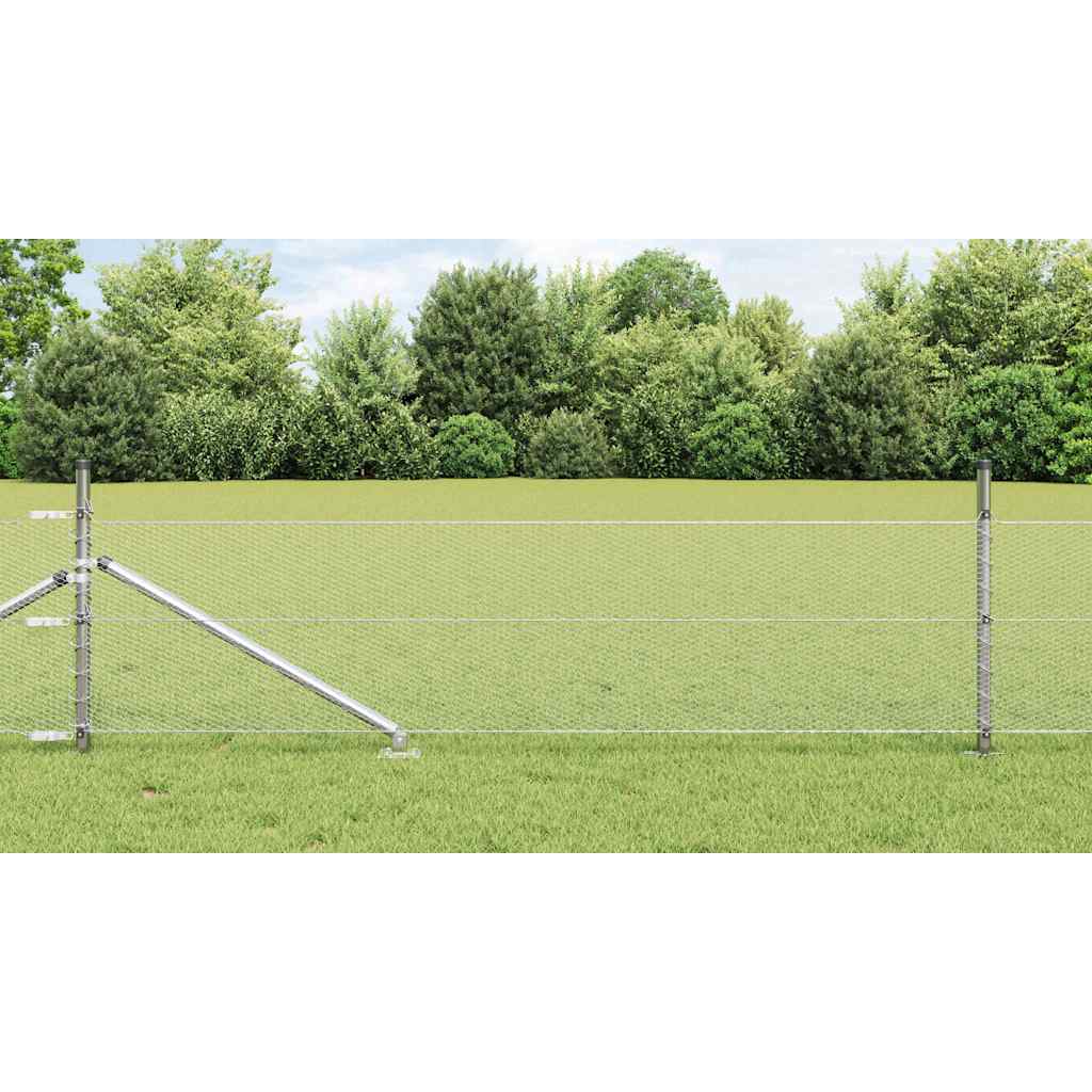 Schweißdrahtzaun mit Spikes 25 x 0,4 m (B x H)