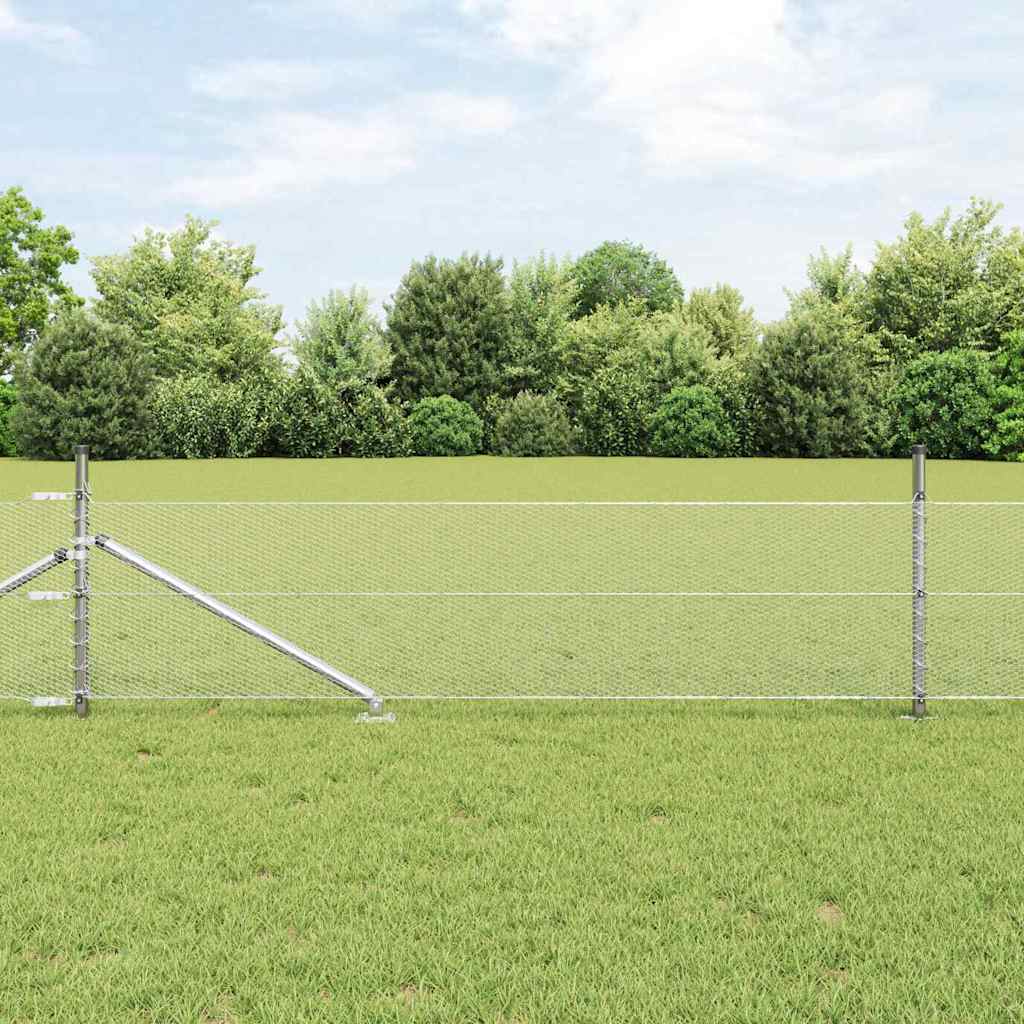Schweißdrahtzaun mit Spikes 25 x 0,4 m (B x H)