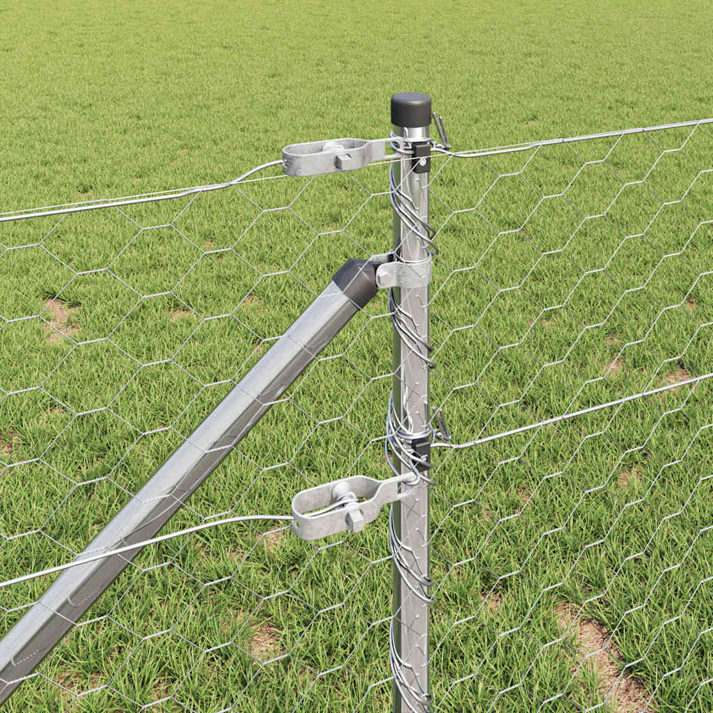 Schweißdrahtzaun mit Spikes 25 x 0,6 m (B x H)