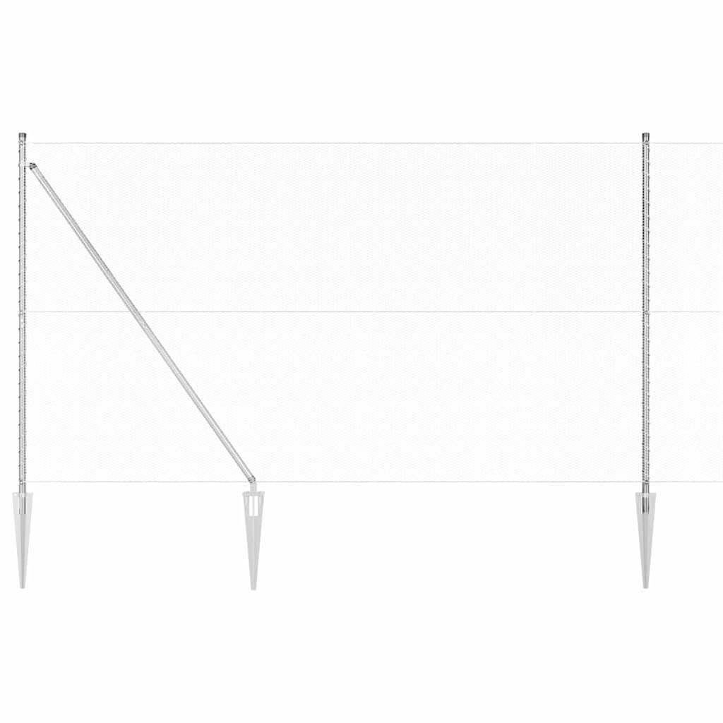 Schweißdrahtzaun mit Spikes 25 x 1,6 m (B x H)