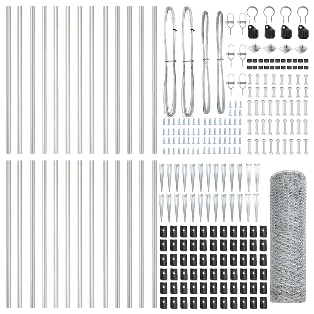 Schweißdrahtzaun mit Spikes 50 x 1 m (B x H)