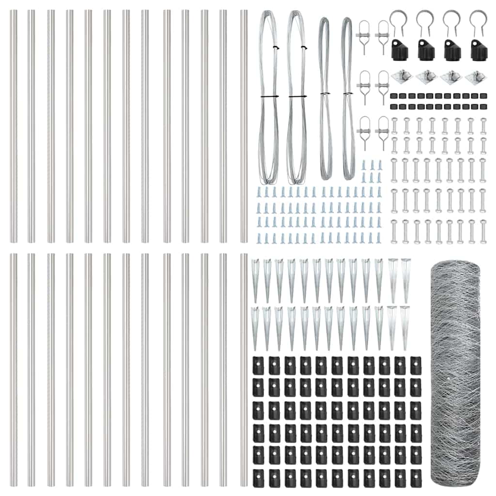 Schweißdrahtzaun mit Spikes 50 x 1 m (B x H)