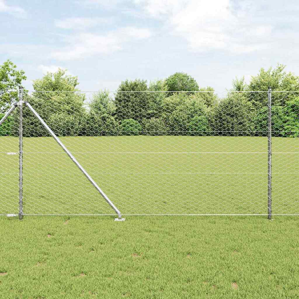 Schweißdrahtzaun mit Spikes 50 x 1,2 m (B x H)