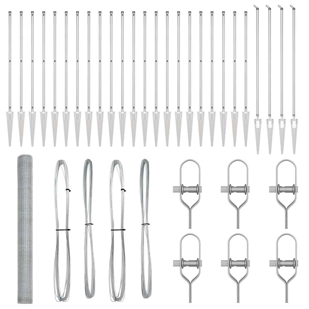Schweißdrahtzaun mit Spikes 50 x 1,5 m (B x H)
