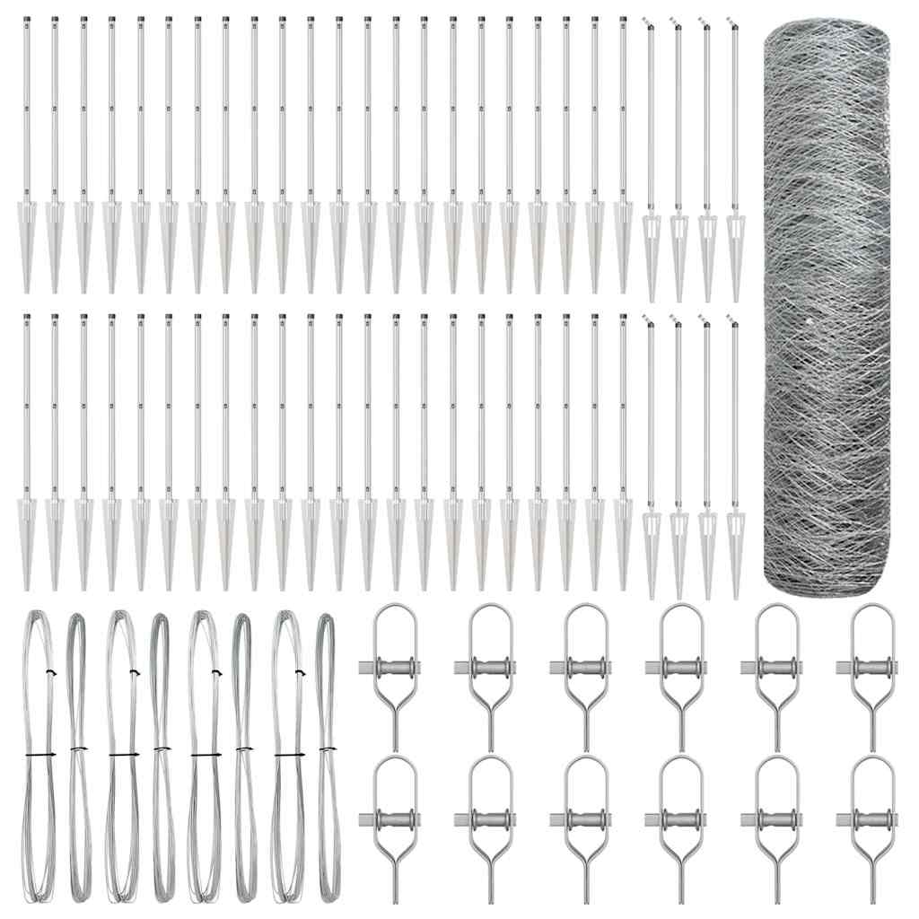 Schweißdrahtzaun mit Spikes 100 x 1 m (B x H)