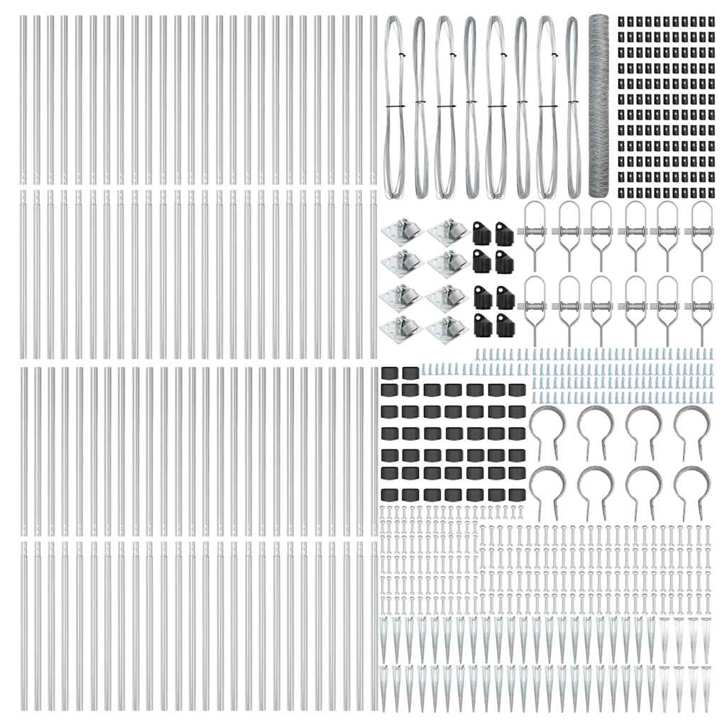 Schweißdrahtzaun mit Spikes 100 x 1,4 m (B x H)
