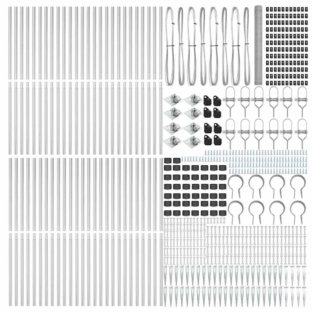 Schweißdrahtzaun mit Spikes 100 x 1,5 m (B x H)