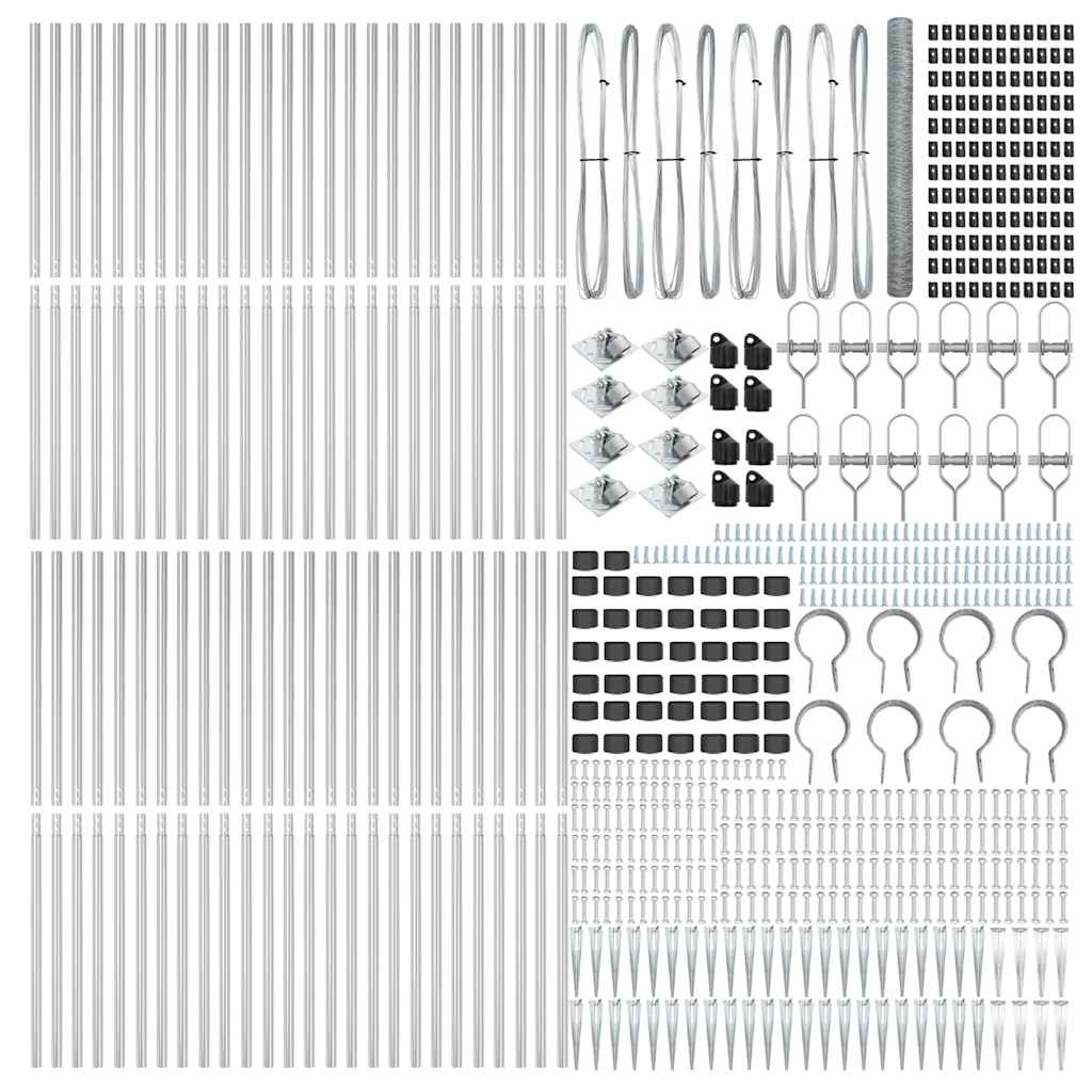 Schweißdrahtzaun mit Spikes 100 x 1,6 m (B x H)