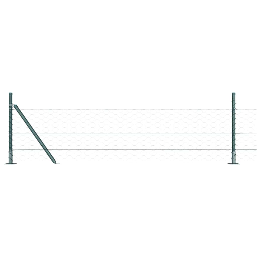 Geschweißter Drahtzaun mit Betonfundament 10 x 0,4 m (B x H)