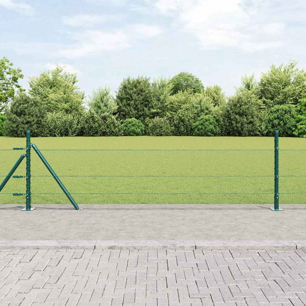 Geschweißter Drahtzaun mit Betonfundament 10 x 0,5 m (B x H)