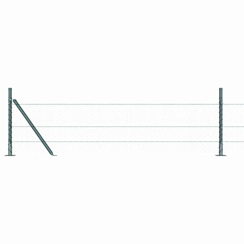 Geschweißter Drahtzaun mit Betonfundament 10 x 0,5 m (B x H)