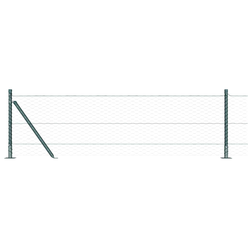 Geschweißter Drahtzaun mit Betonfundament 10 x 0,6 m (B x H)