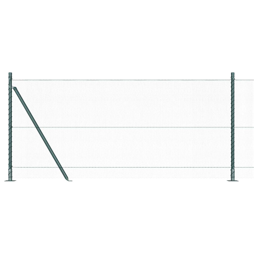 Geschweißter Drahtzaun mit Betonfundament 10 x 0,8 m (B x H)