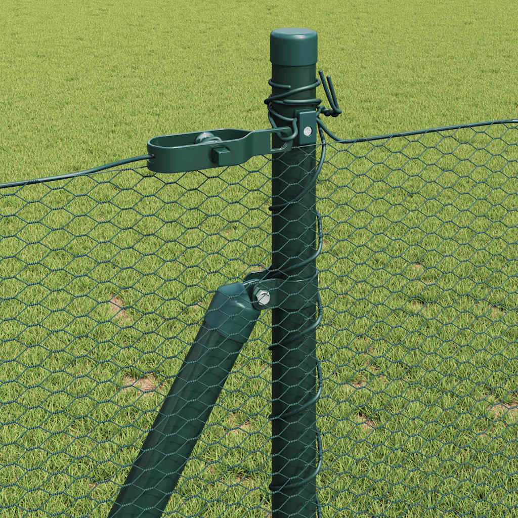 Geschweißter Drahtzaun mit Betonfundament 10 x 1 m (B x H)