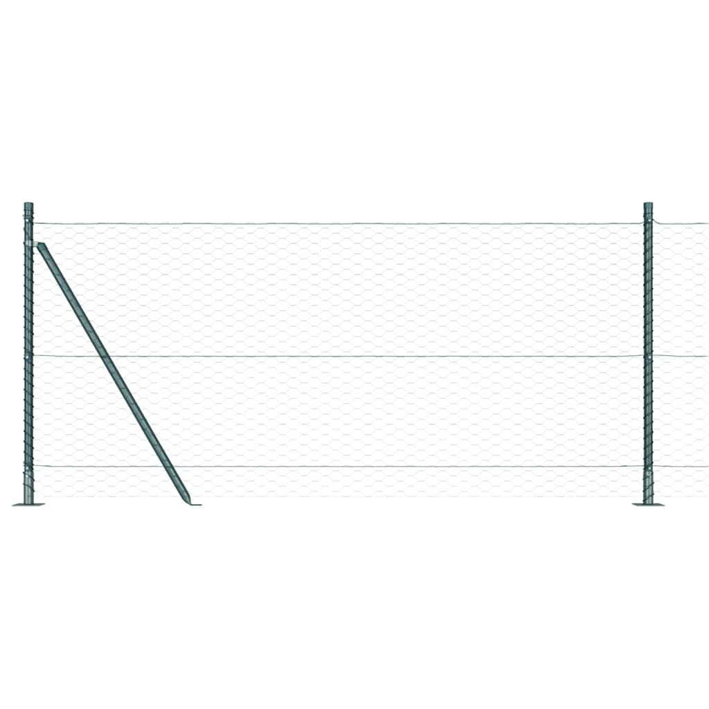 Geschweißter Drahtzaun mit Betonfundament 10 x 1 m (B x H)