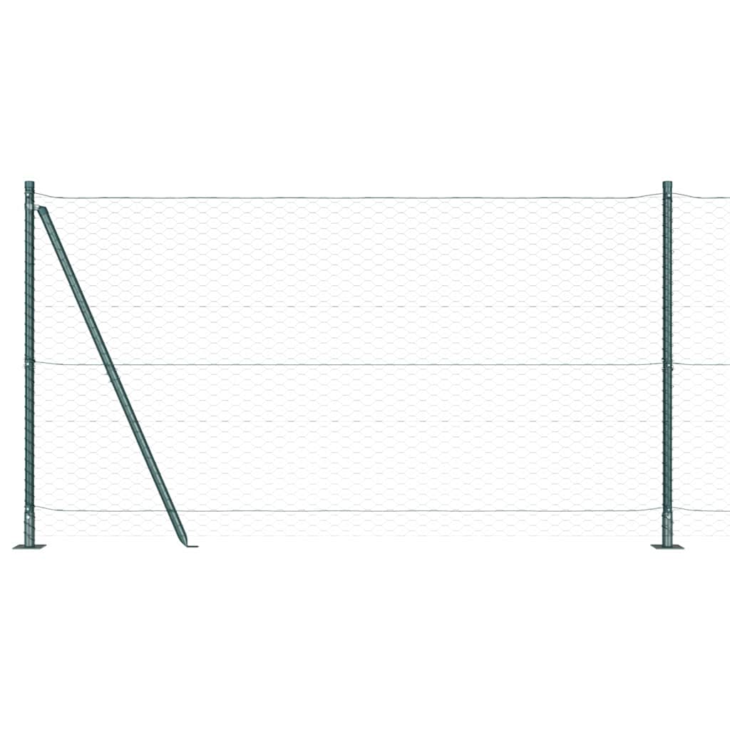 Geschweißter Drahtzaun mit Betonfundament 10 x 1,2 m (B x H)
