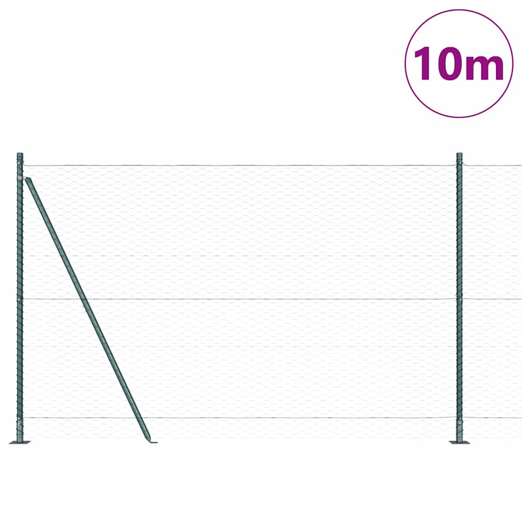 Geschweißter Drahtzaun mit Betonfundament 10 x 1,4 m (B x H)